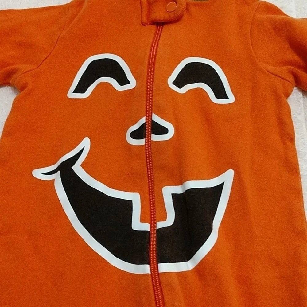 2 Infant Halloween One Piece Sleepers